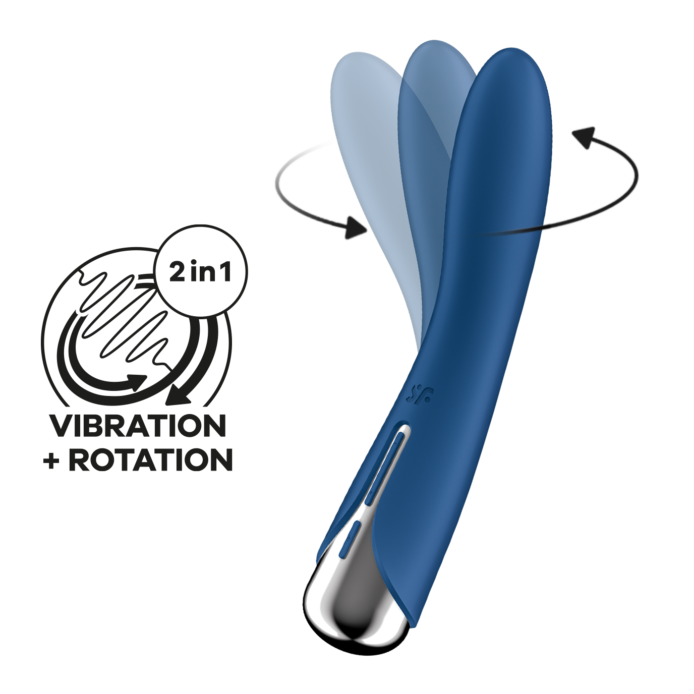 SATISFYER - SPINNING VIBE 1 VIBRATEUR ROTATEUR G-SPOT ROUGE