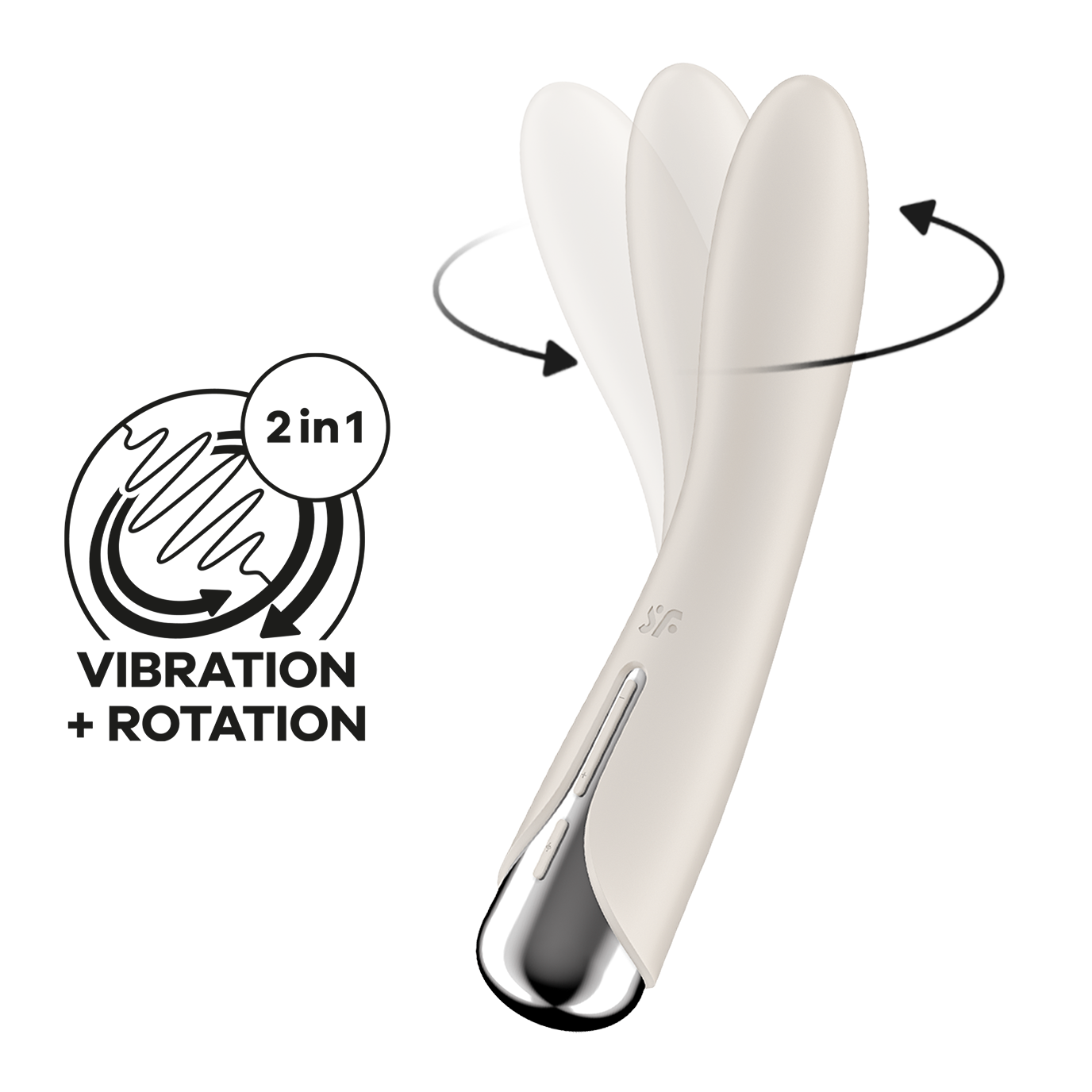 SATISFYER - SPINNING VIBE 1 VIBRATEUR ROTATEUR G-SPOT ROUGE