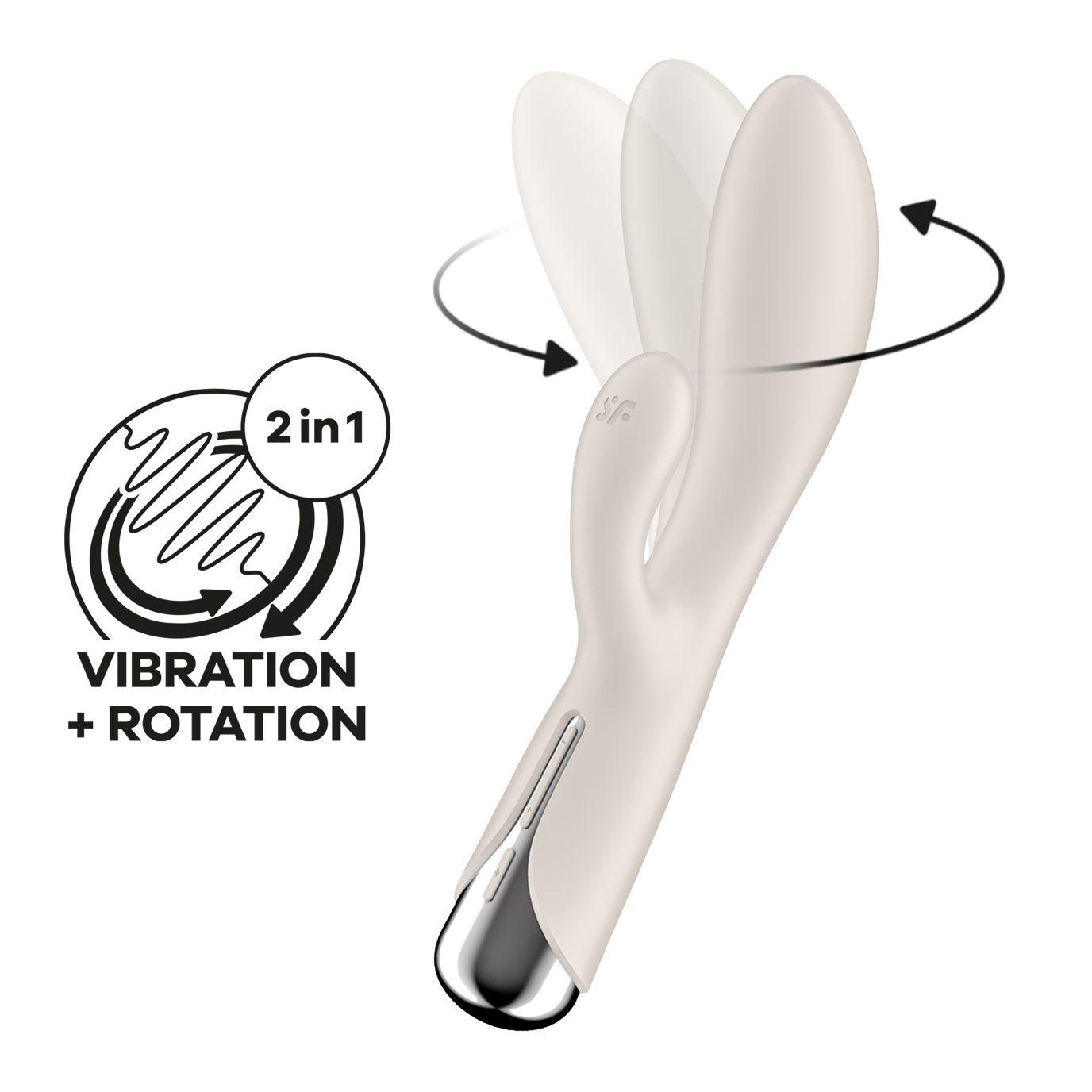 SATISFYER - SPINNING RABBIT 1 ESTIMULACION CLITORIS Y PUNTO G ROJO