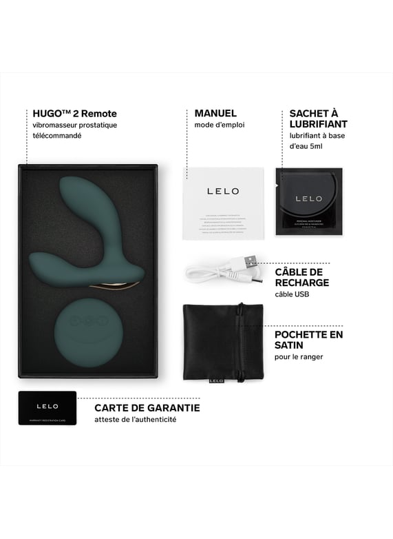 MASSEUR PROSTATIQUE HUGO 2 + TÉLÉCOMMANDE