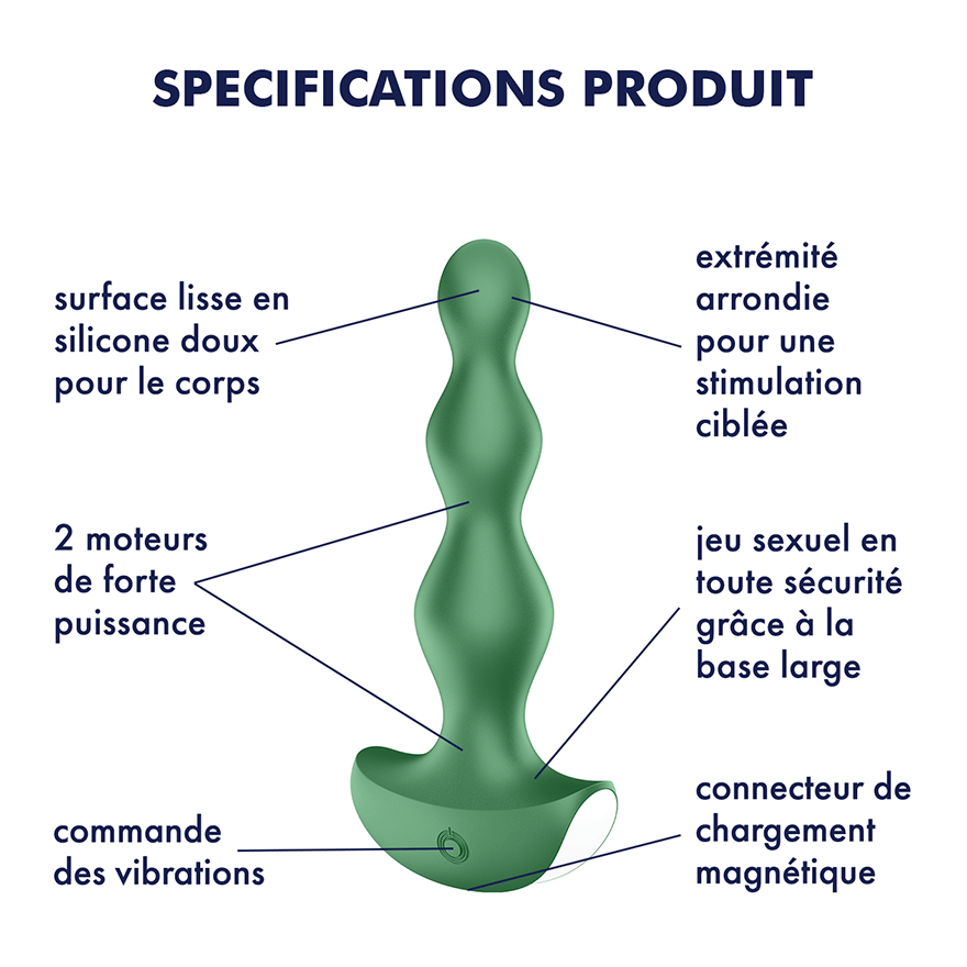 SATISFYER - LOLLI PLUG 2 PLUG VIBRATOR GRIS