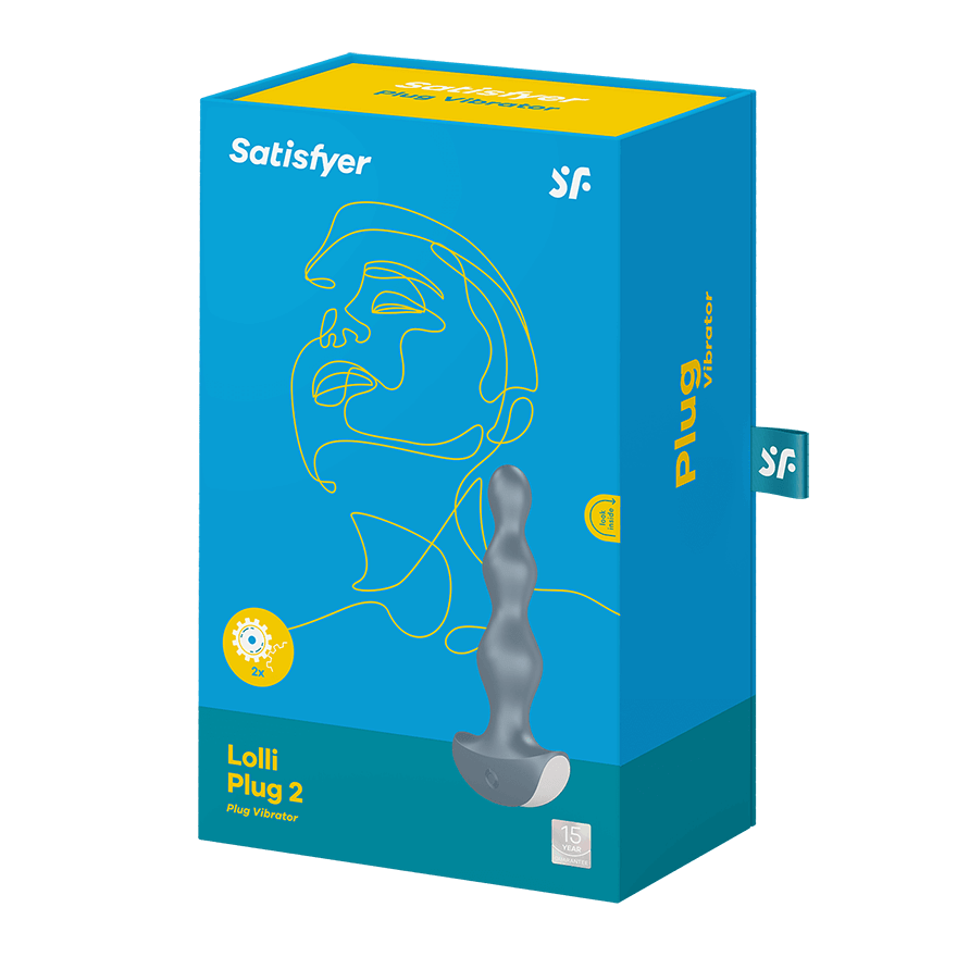 SATISFYER - LOLLI PLUG 2 PLUG VIBRATOR GRIS