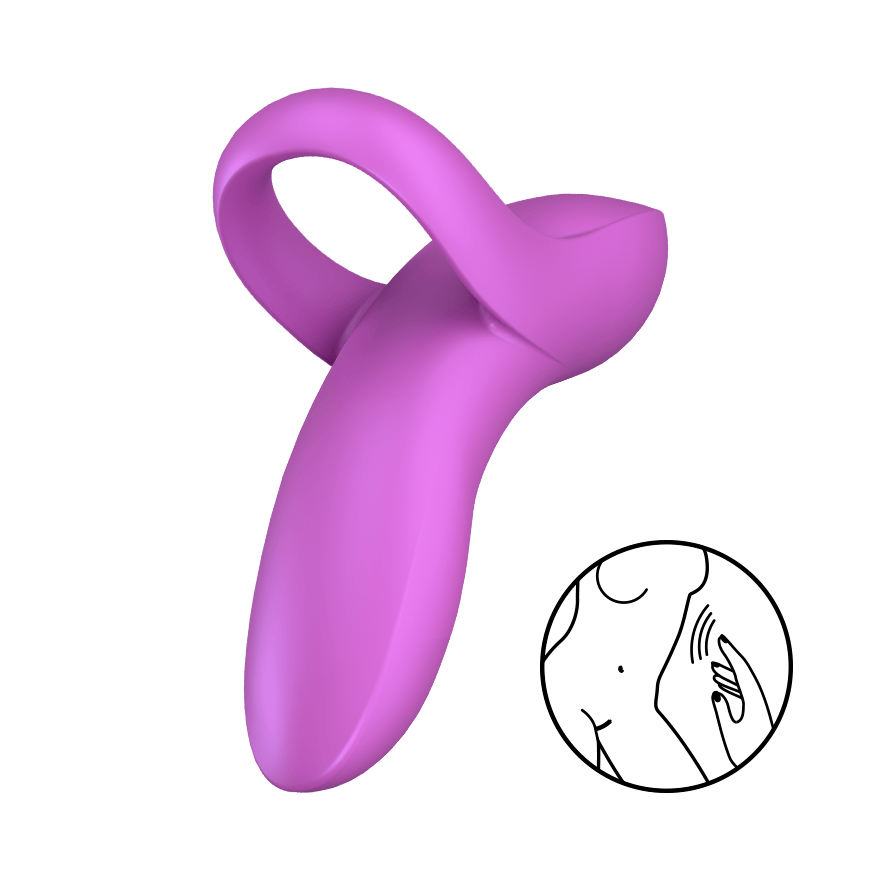 SATISFYER - BOLD LOVER DEDAL VIBRADOR BLANCO