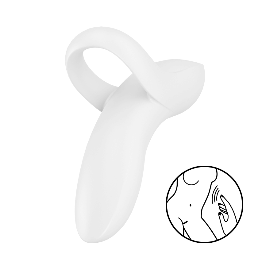 SATISFYER - BOLD LOVER DEDAL VIBRADOR BLANCO