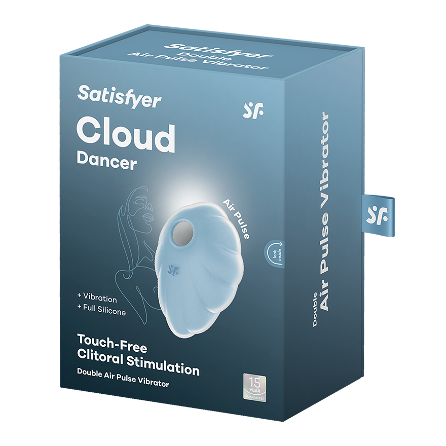 SATISFYER - VIBRATEUR CLOUD DANCER VERT AIR PULSE