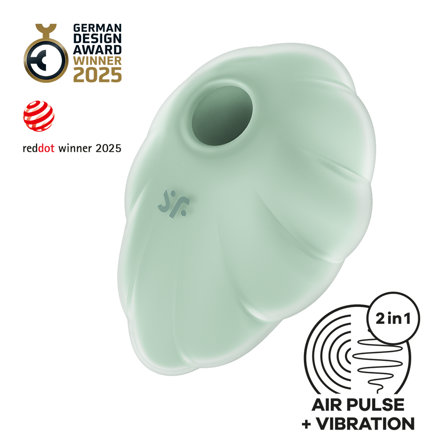 SATISFYER - VIBRATEUR CLOUD DANCER VERT AIR PULSE