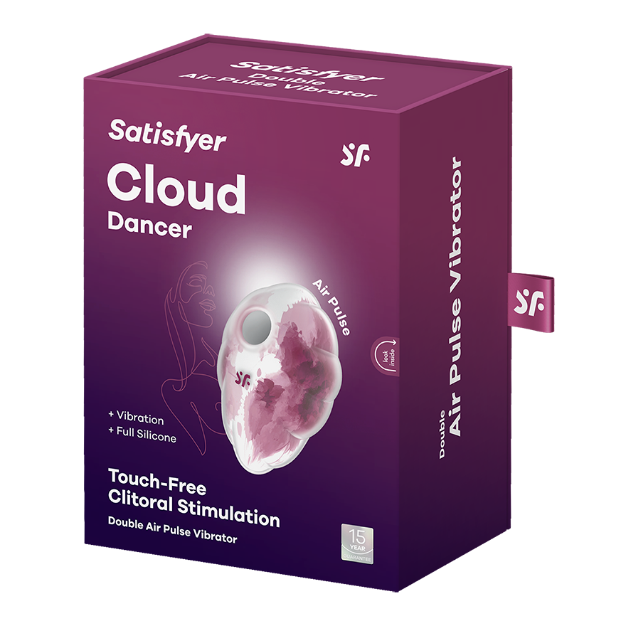 SATISFYER - VIBRATEUR CLOUD DANCER VERT AIR PULSE