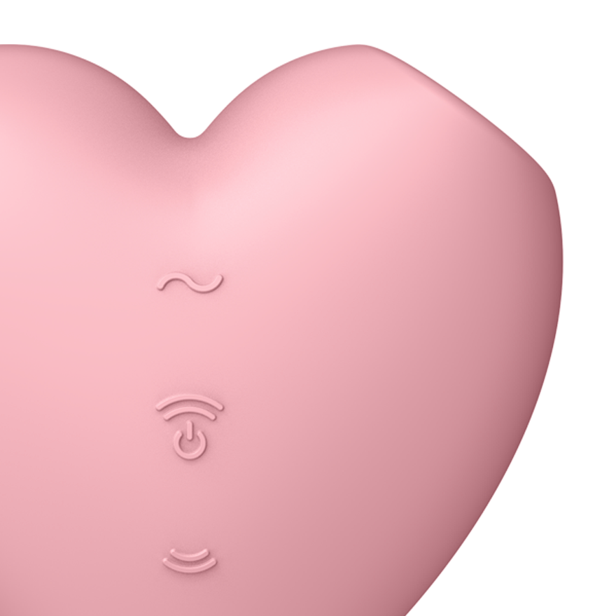 SATISFYER - CUTIE HEART ESTIMULADOR Y VIBRADOR AZUL