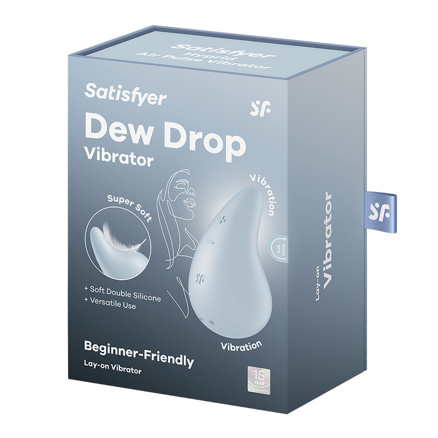 SATISFYER - DEW DROP VIBRADOR LAY-ON BLANCO
