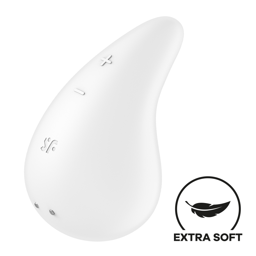SATISFYER - DEW DROP VIBRADOR LAY-ON BLANCO