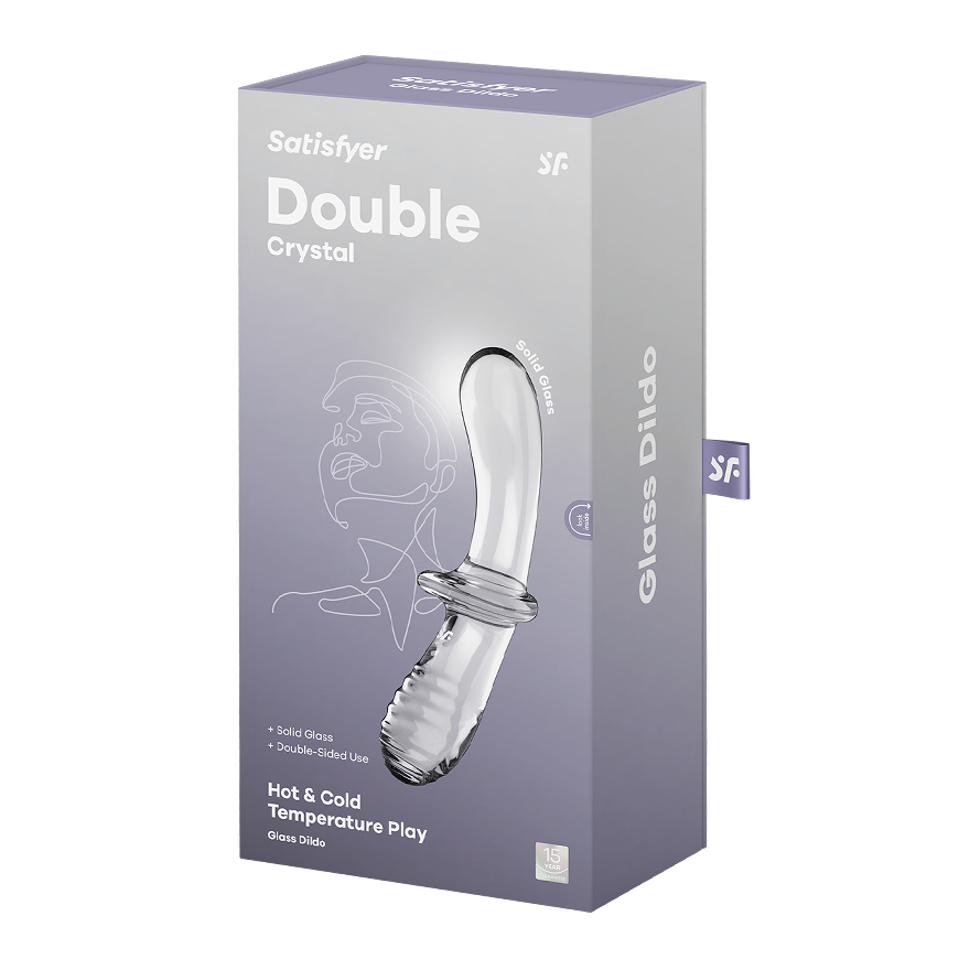 SATISFYER - GODE DOUBLE CRISTAL TRANSPARENT