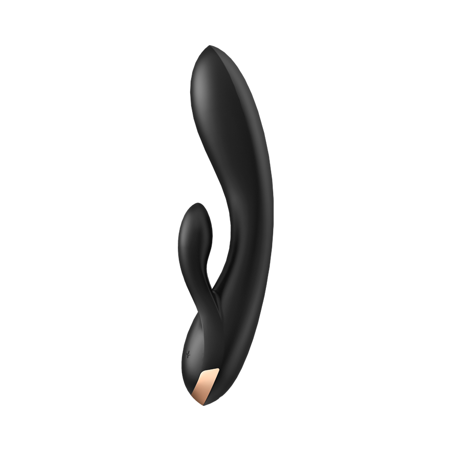 SATISFYER DOUBLE FLEX VIBRADOR APP - BLANCO