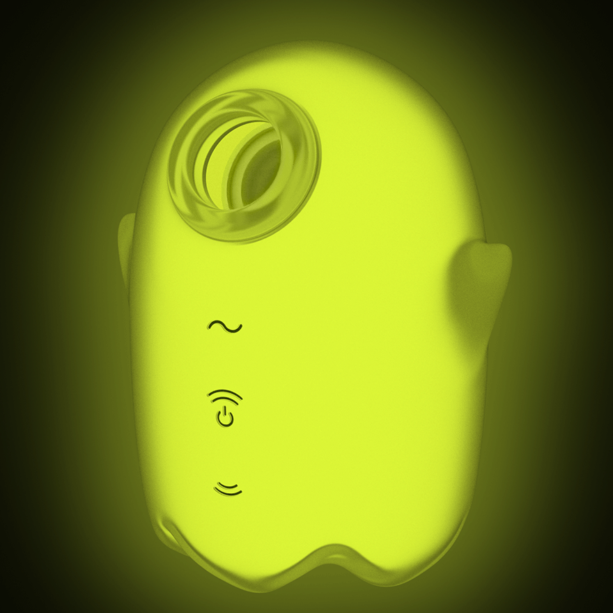 SATISFYER - GLOWING GHOST AIR PULSE & VIBRADOR AMARILLO