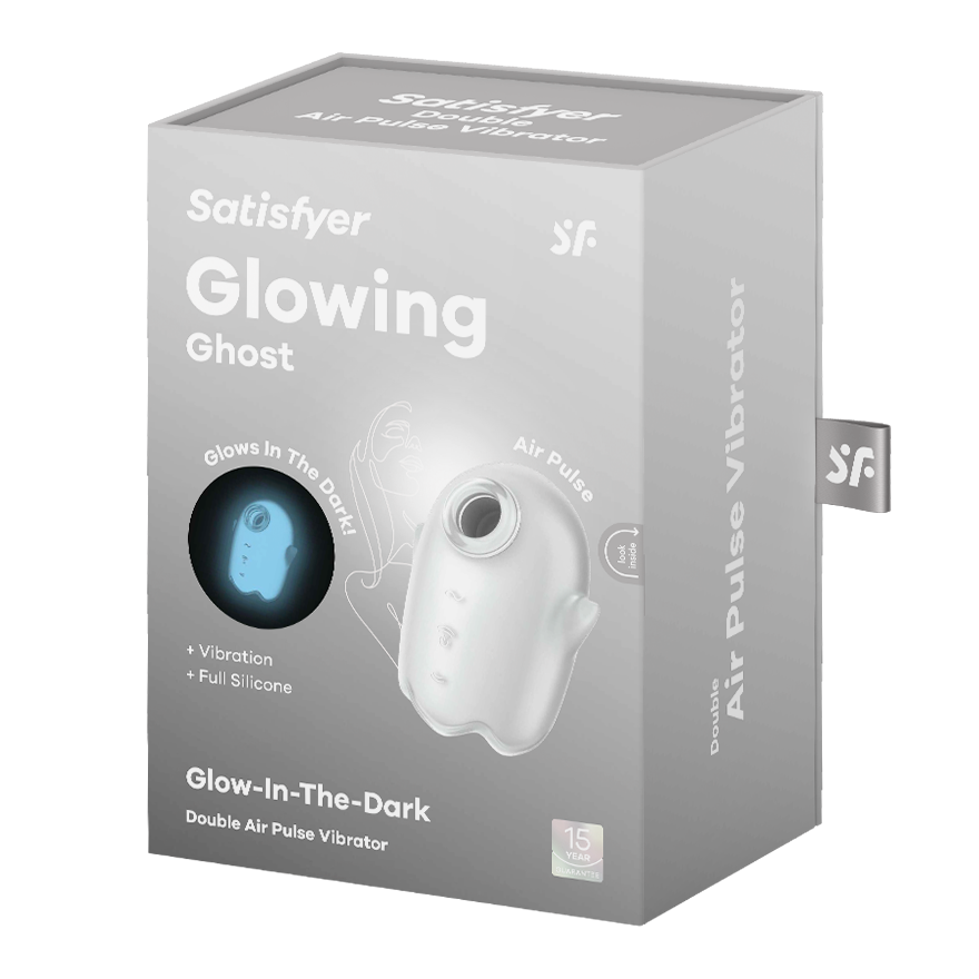 SATISFYER - GLOWING GHOST AIR PULSE & VIBRADOR AMARILLO