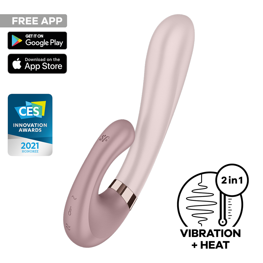SATISFYER - HEAT WAVE VIBRADOR APP BLANCO