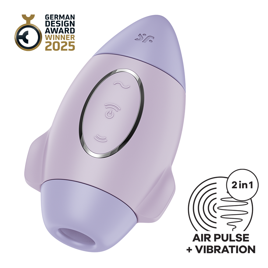 SATISFYER - MISSION CONTROL PETIT VIBRATEUR DOUBLE IMPULSION LILAS