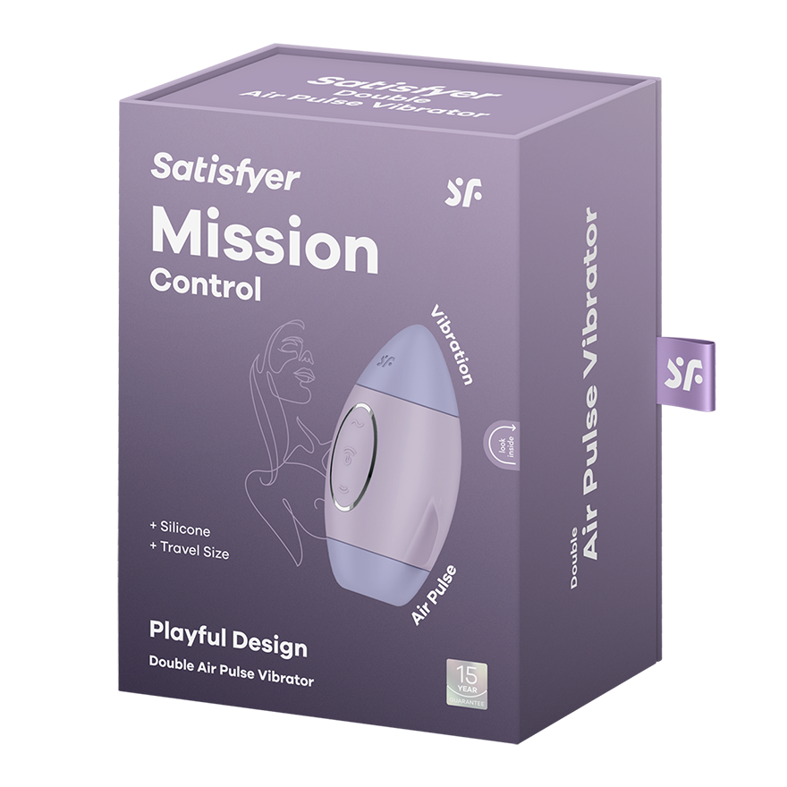 SATISFYER - MISSION CONTROL PETIT VIBRATEUR DOUBLE IMPULSION LILAS