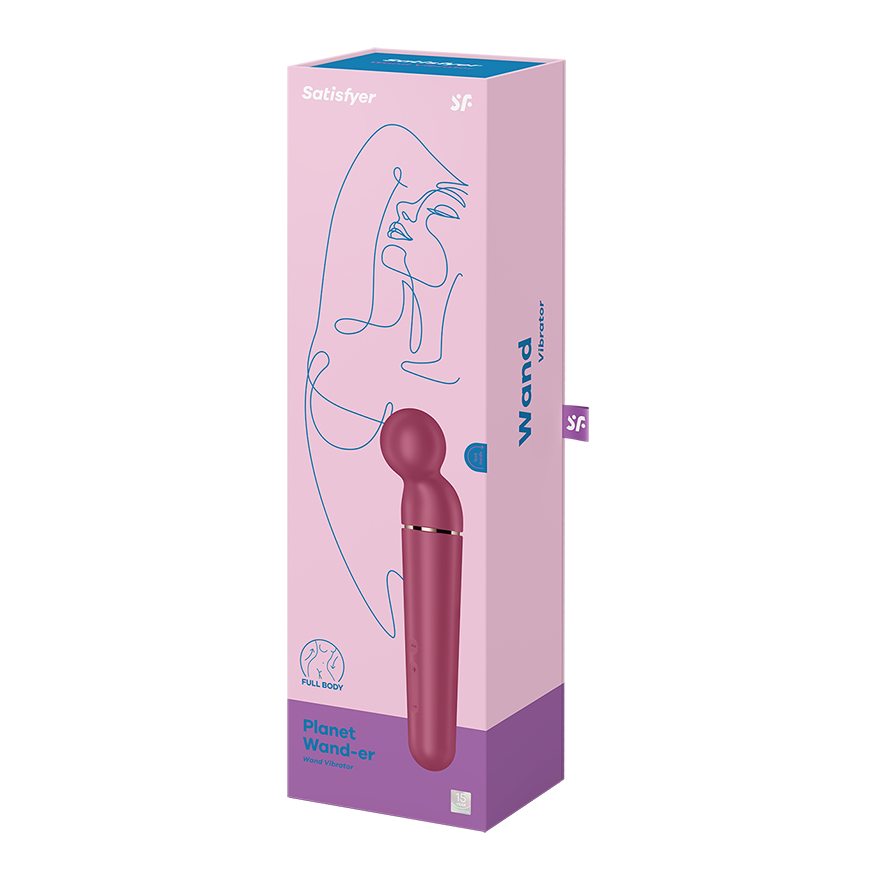 SATISFYER - PLANET WAND-ER VIBRATEUR MASSAGER BERRY