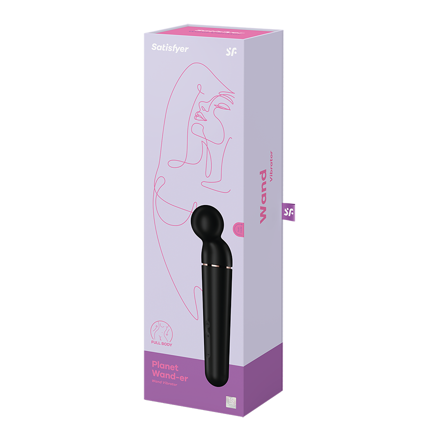 SATISFYER - PLANET WAND-ER VIBRATEUR MASSAGER BERRY