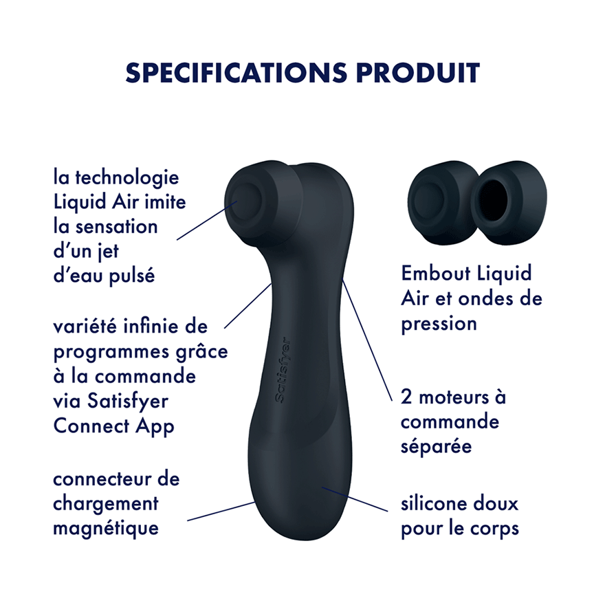 SATISFYER PRO 2 GENERATION 3 - NOIR BLUETOOTH & APP