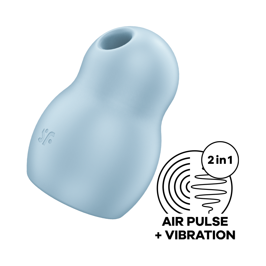 SATISFYER - STIMULATEUR ET VIBRATEUR DOUBLE AIR PULSE PRO TO GO 1 ROUGE