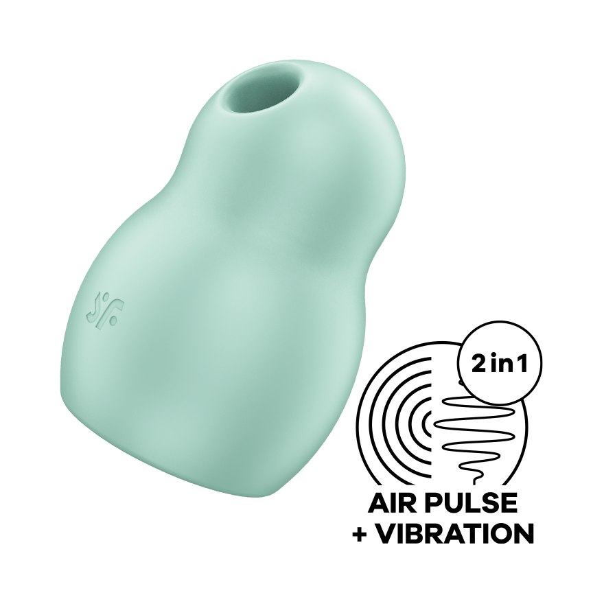 SATISFYER - STIMULATEUR ET VIBRATEUR DOUBLE AIR PULSE PRO TO GO 1 ROUGE