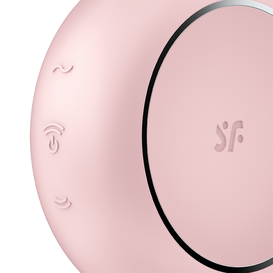 SATISFYER - STIMULATEUR ET VIBRATEUR DOUBLE AIR PULSE PRO TO GO 3 NOIR