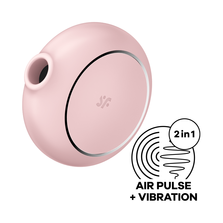 SATISFYER - STIMULATEUR ET VIBRATEUR DOUBLE AIR PULSE PRO TO GO 3 NOIR