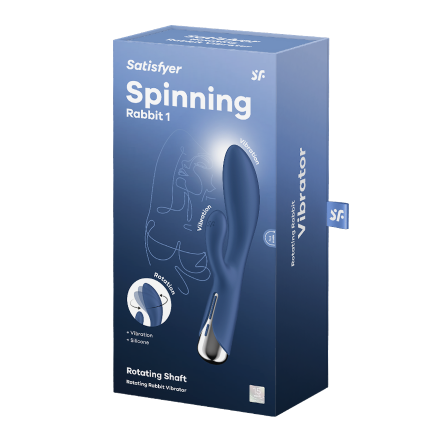 SATISFYER - SPINNING RABBIT 1 ESTIMULACION CLITORIS Y PUNTO G ROJO