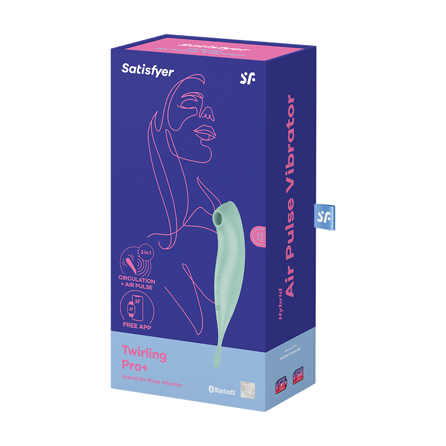 SATISFYER - TWIRLING PRO+ ESTIMULADOR Y VIBRADOR APP VERDE