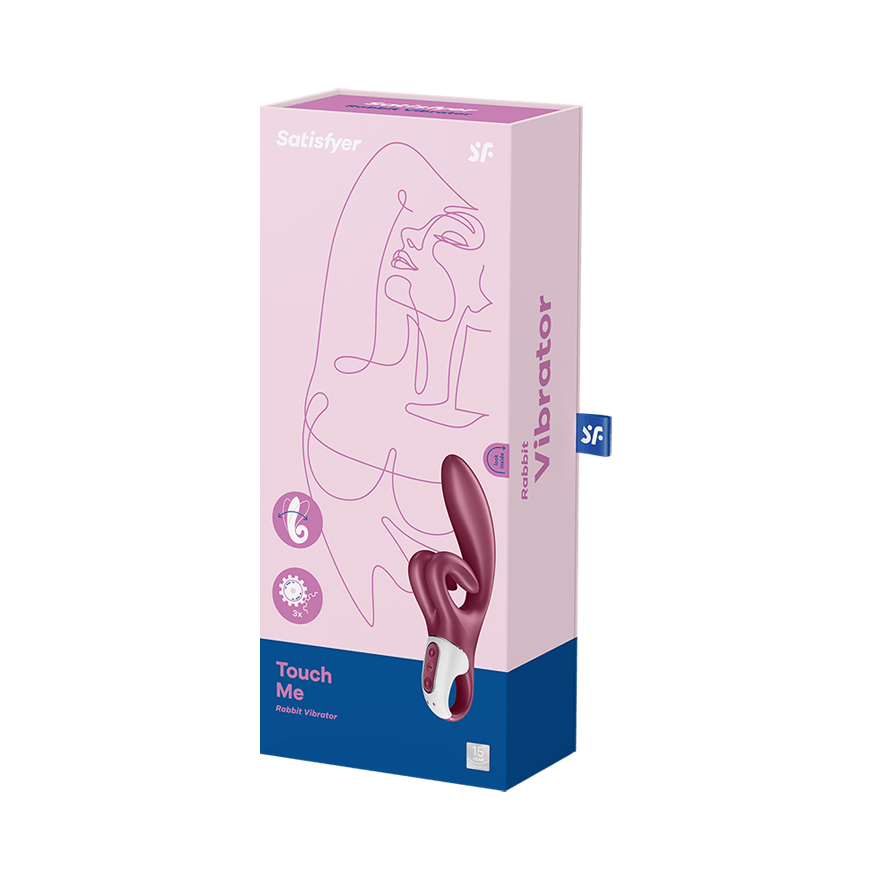 SATISFYER - TOUCH ME VIBRADOR RABBIT ROJO