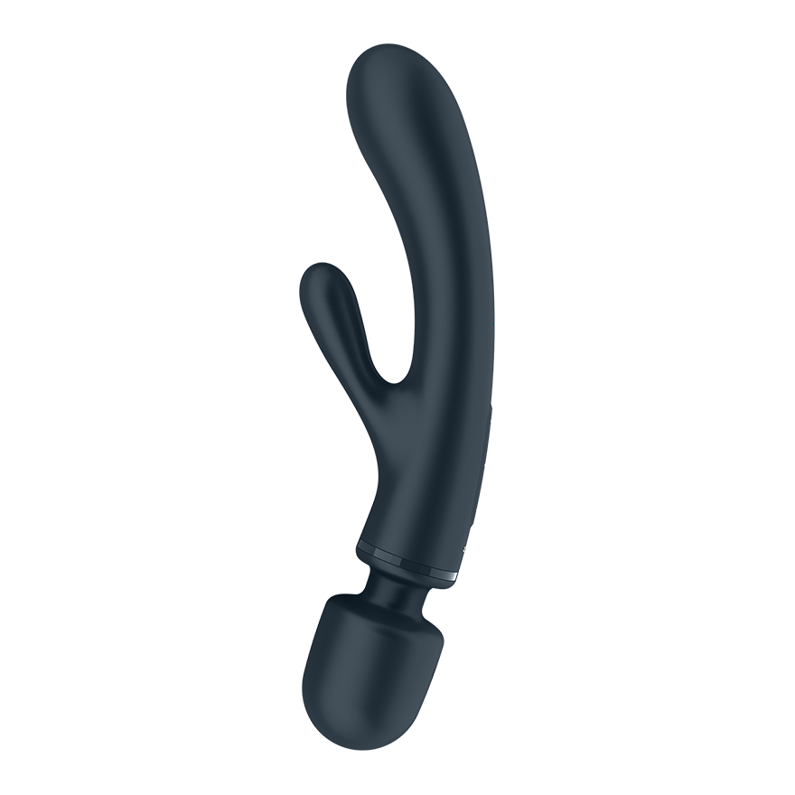 SATISFYER - TRIPLE LOVER MASAJEADOR VIBRADOR RABBIT ROSA