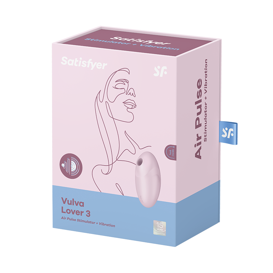 SATISFYER - VULVA LOVER 3 ESTIMULADOR Y VIBRADOR NEGRO