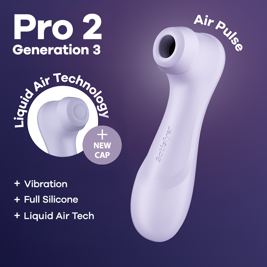 SATISFYER - PRO 2 GENERACIÓN 3 LIQUID AIR TECHNOLOGY GRANATE
