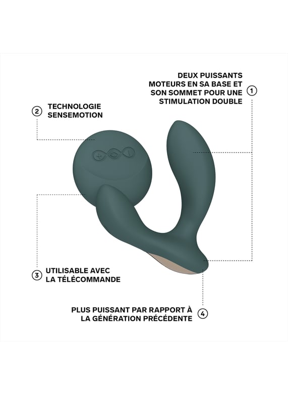 MASSEUR PROSTATIQUE HUGO 2 + TÉLÉCOMMANDE