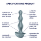 SATISFYER - LOLLI PLUG 2 PLUG VIBRATOR GRIS