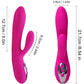 ARMONY - VIBRATEUR & STIMULATEUR FLEXIBLE  EFFET CHALEUR FUCHSIA