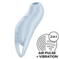 SATISFYER - POCKET PRO 1 STIMULATEUR DE CLITORIS BLEU CLAIR