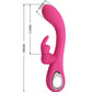 PRETTY LOVE - VIBRATEUR NOVAK RABBIT 12 VIBRATIONS ROSE