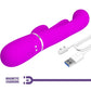 PRETTY LOVE - SHANIA TRIPLE RABBIT VIBRATEUR MULTIFONCTION ROSE