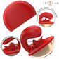 INTENSE - VIBRATEUR & STIMULATEUR MARIAH EN FORME DE U 10 VIBRATIONS ROUGE