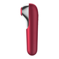 SATISFYER - VIBRATEUR ET ASPIRATION DUAL LOVE AVEC AIR PULSÉ ROUGE