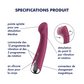 SATISFYER - SPINNING G-SPORT 1 VIBRADOR ROTADOR ROJO