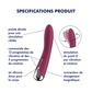 SATISFYER - SPINNING VIBE 1 VIBRATEUR ROTATEUR G-SPOT ROUGE