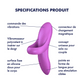 SATISFYER - BOLD LOVER DEDAL VIBRADOR BLANCO