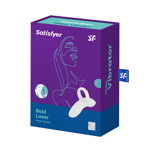 SATISFYER - BOLD LOVER DEDAL VIBRADOR BLANCO