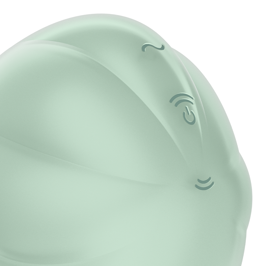 SATISFYER - VIBRATEUR CLOUD DANCER VERT AIR PULSE