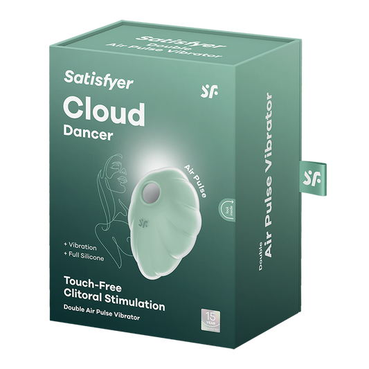 SATISFYER - VIBRATEUR CLOUD DANCER VERT AIR PULSE