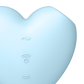 SATISFYER - CUTIE HEART ESTIMULADOR Y VIBRADOR AZUL