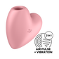 SATISFYER - CUTIE HEART ESTIMULADOR Y VIBRADOR AZUL